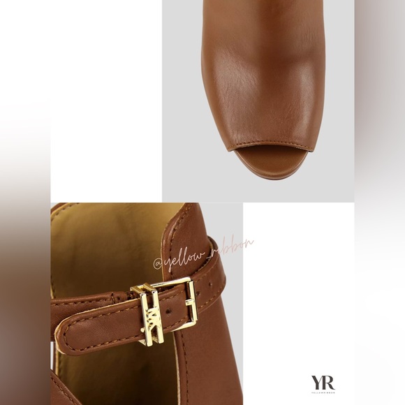 🆕 MICHAEL Michael Kors | Lawson Leather Ankle-Strap Sandals | Size: 8 - Picture 3 of 5